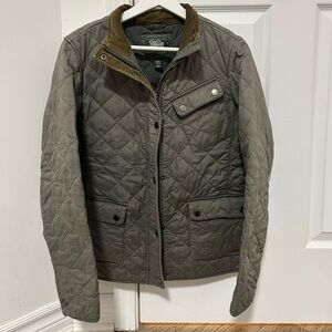 Roots Quilted Jacket with Tan Collar
